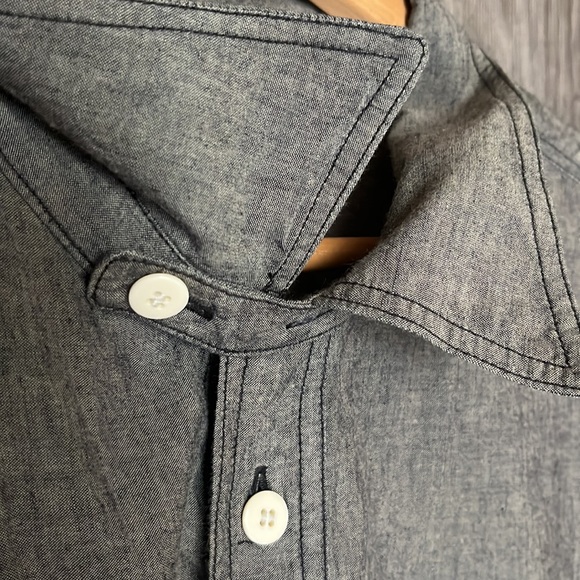 Visvim Long Sleeve Designer Button Down Shirt. Handmade of the finest materials - Picture 3 of 16